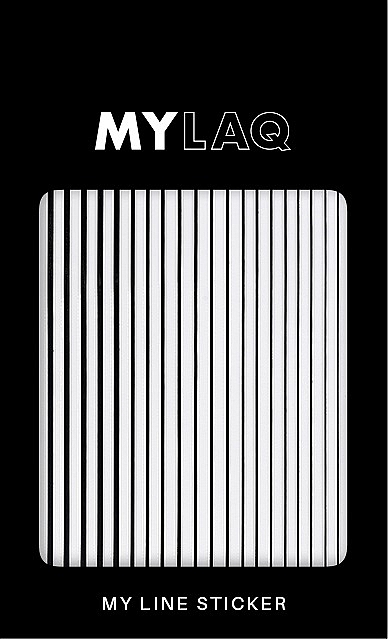Naklejki na paznokcie Linie, czarne - MylaQ My Black Line Sticker — Zdjęcie N1