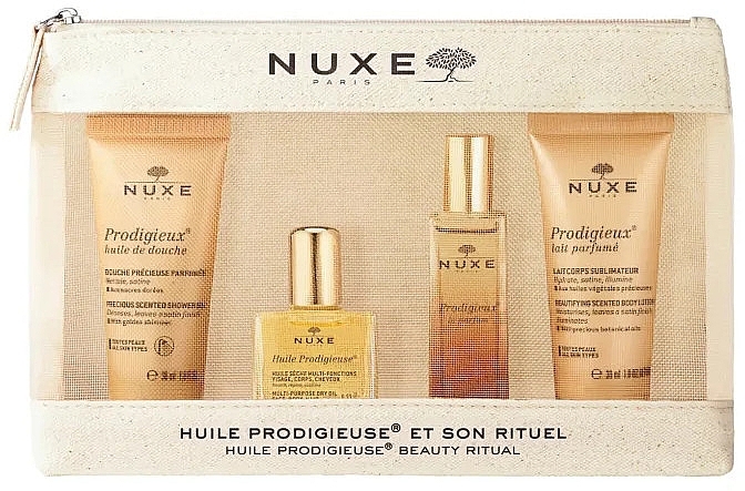 Nuxe Prodigieuse - Zestaw (edp 15 ml + b/oil 10 ml + sh/oil 30 ml + b/lot 30 ml) — Zdjęcie N1