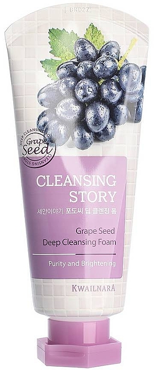 Pianka oczyszczająca z ekstraktem z pestek winogron - Welcos Cleansing Story Foam Grape Seed — Zdjęcie N1
