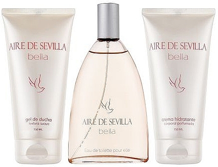 Instituto Espanol Aire de Sevilla Bella - Zestaw (edt/150ml + b/cr/150ml + sh/gel/150ml)  — Zdjęcie N2