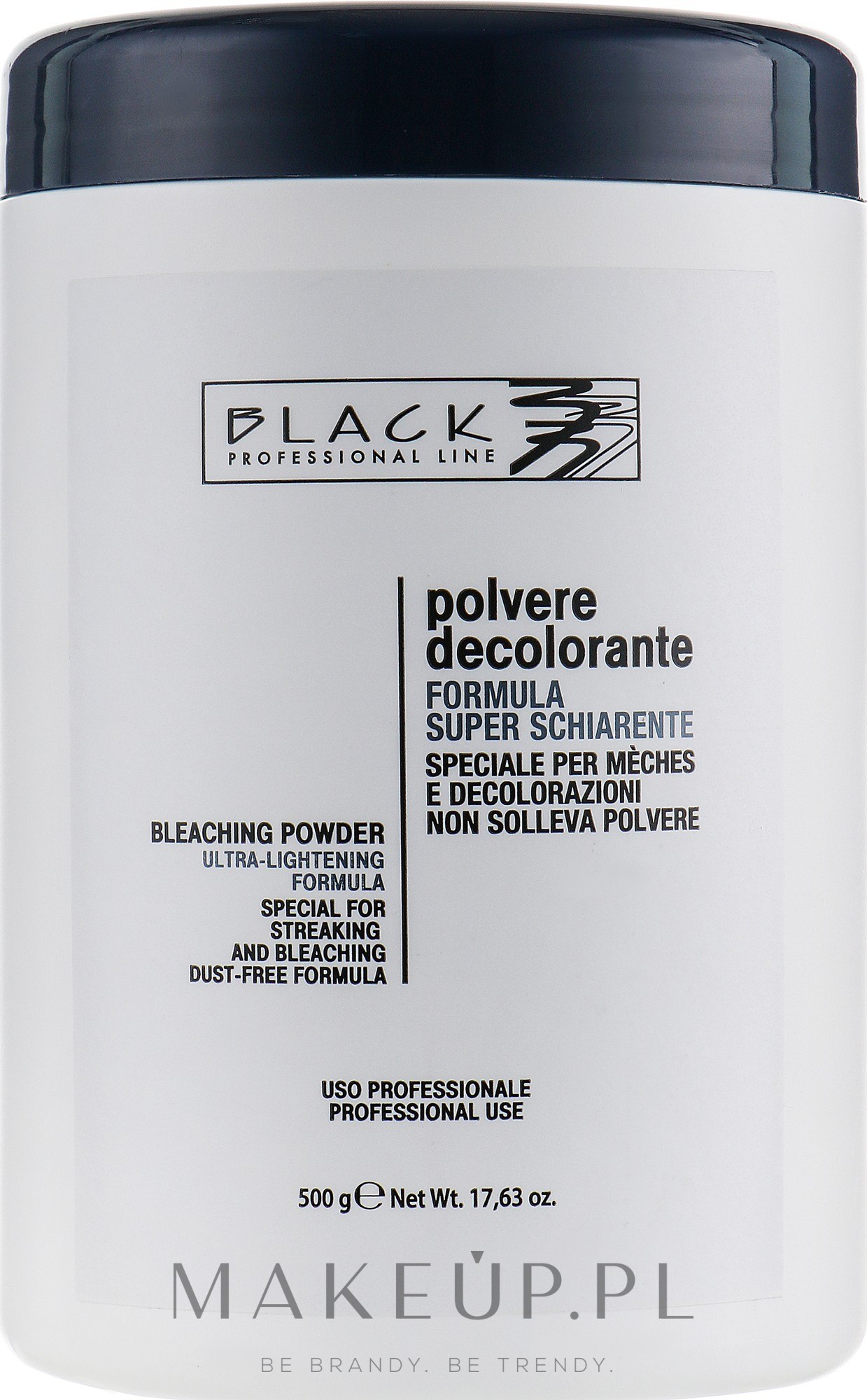 Proszek do rozjaśniania włosów, niebieski (pojemnik) - Black Professional Line Bleaching Powder Blue — Zdjęcie 500 g