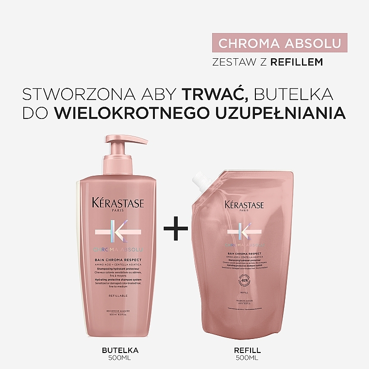 Odżywczy szampon chroniący włosy farbowane, wrażliwe i zniszczone - Kerastase Chroma Absolu Bain Chroma Respect (uzupełnienie) — Zdjęcie N6