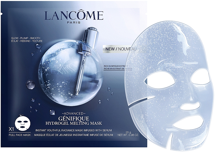 Hydrożelowa maska do twarzy z bifidobakteriami - Lancôme Genifique Hydrogel Melting Mask