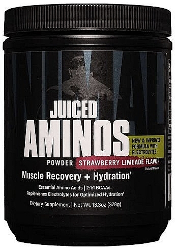 Kompleks aminokwasów - Universal Nutrition Animal Juiced Aminos, Strawberry Limeade — Zdjęcie N1