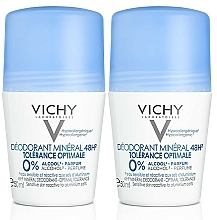 Kup Zestaw - Vichy Déodorant Minéral 48h Tolérance Optimale Roll-On (deo/50ml + deo/50ml)