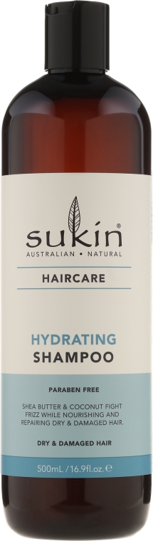 Nawilżający szampon do włosów suchych i zniszczonych - Sukin Hydrating Shampoo — Zdjęcie N1