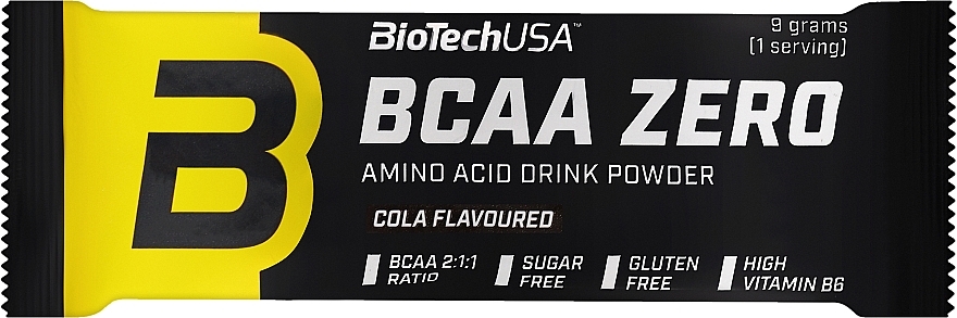 Kompleks aminokwasów o smaku coli - BioTechUSA BCAA Zero Cola Amino Acid Drink Powder  — Zdjęcie N1