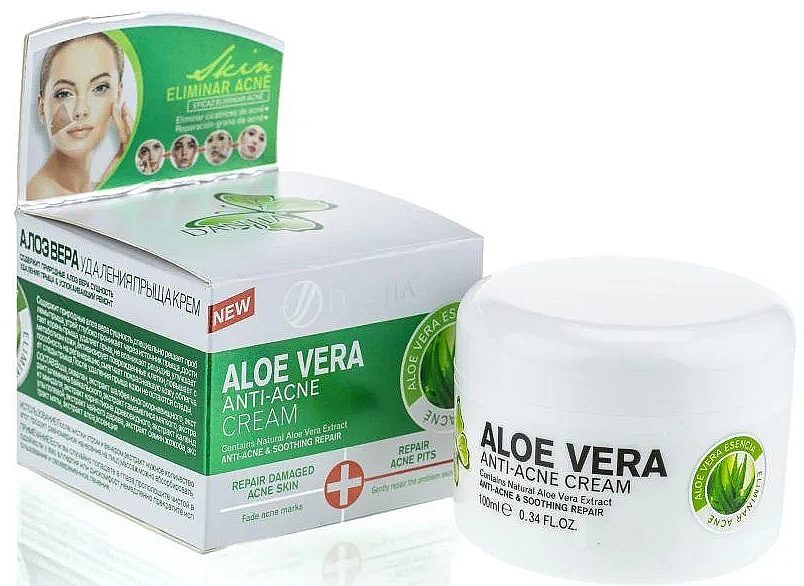 Krem do skóry problematycznej z aloesem - Dizao Danjia Aloe Vera Anti-Acne Cream
