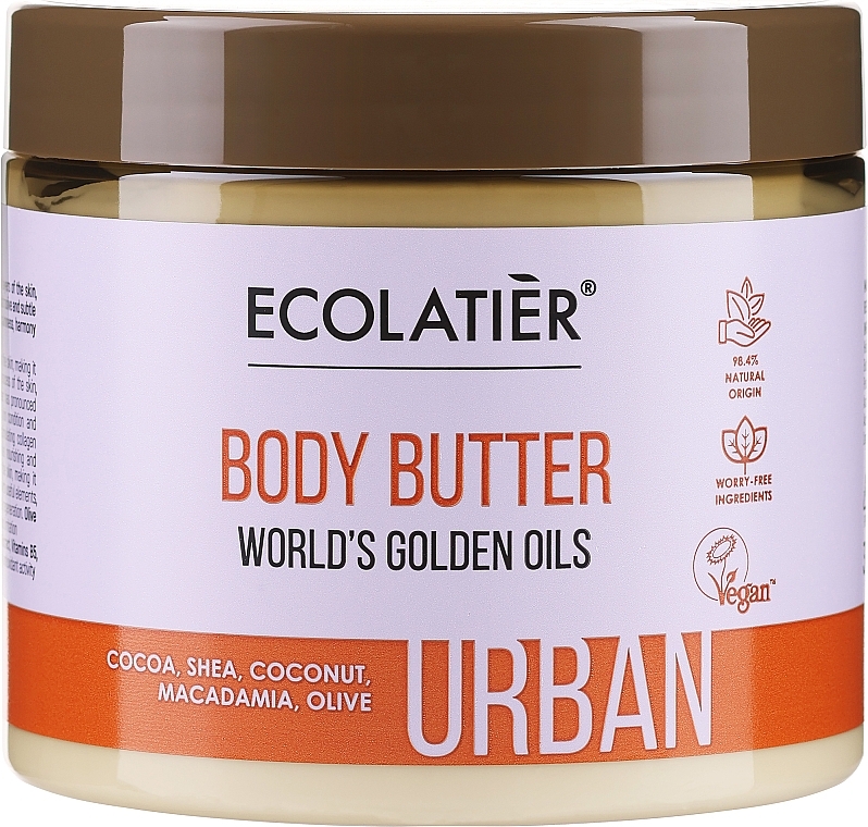 Masło do ciała - Ecolatier Urban World's Golden Oils Body Butter — Zdjęcie N2