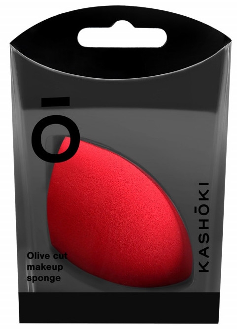 Gąbka do makijażu, czerwona - Kashoki Olive Cut Make Up Sponge Red — Zdjęcie N2