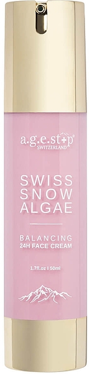 Krem do twarzy z kompleksem peptydowym - A.G.E. Stop Swiss Snow Algae 24H Face Cream — Zdjęcie N1
