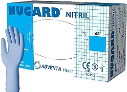 Rękawice nitrylowe, rozmiar XS, 100 szt. - Adventa Health Nugard Nitrile — Zdjęcie N1