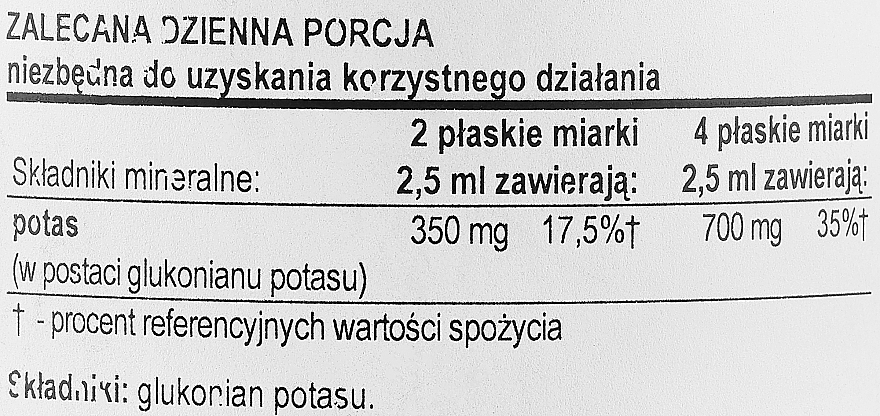 Potas w proszku - Now Foods Potassium Gluconate Pure Powder — Zdjęcie N3