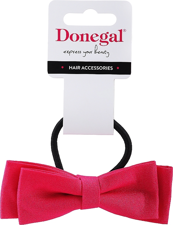 Opaska do włosów FA-5638, różowa kokardka - Donegal — Zdjęcie N1