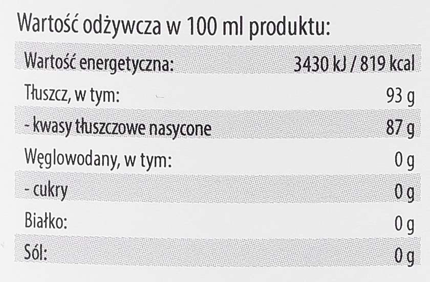 Nierafinowany olej kokosowy - Intenson Virgin Coconut Oil — Zdjęcie N6