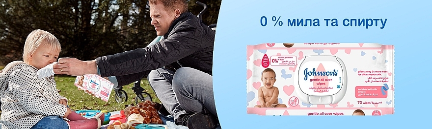 Delikatne chusteczki nawilżane dla dzieci - Johnson’s® Baby Gentle All Over Baby Wipes — Zdjęcie N8