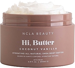 Kup Masło do Ciała Kokos i Wanilia - NCLA Beauty Hi, Butter Coconut Vanilla Hydrating All Natural Shea Body Butter