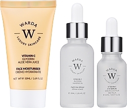 Kup PRZECENA! Zestaw - Warda Glowing Glory Vitamin C Giftset (eye ser/15ml + f/oil/30ml + f/cr/50ml) *