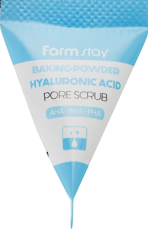 Peeling do twarzy z sodą oczyszczoną i kwasem hialuronowym - FarmStay Hyaluronic Acid Baking Powder Pore Scrub — Zdjęcie N2