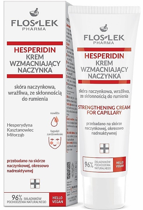 Krem wzmacniający naczynka - Floslek Hesperidin Strengthening Cream For Capillary — Zdjęcie N1