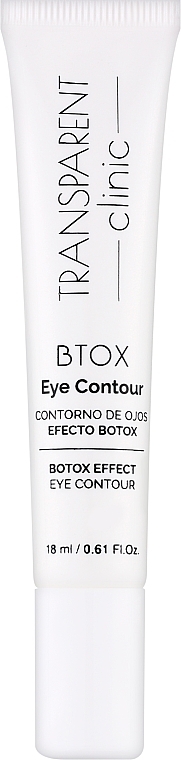 Żel do konturów oczu z efektem botoksu - Transparent Clinic Btox Eye Contour — Zdjęcie N1
