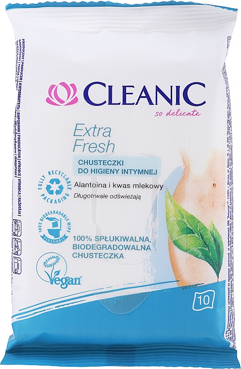 Chusteczki do higieny intymnej - Cleanic Intensive Care Wipes — Zdjęcie N1