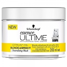 Kup Fioletowa maska ochładzająca żółte tony - Essence Ultime Citrus + Oil Blond & Bright Mask