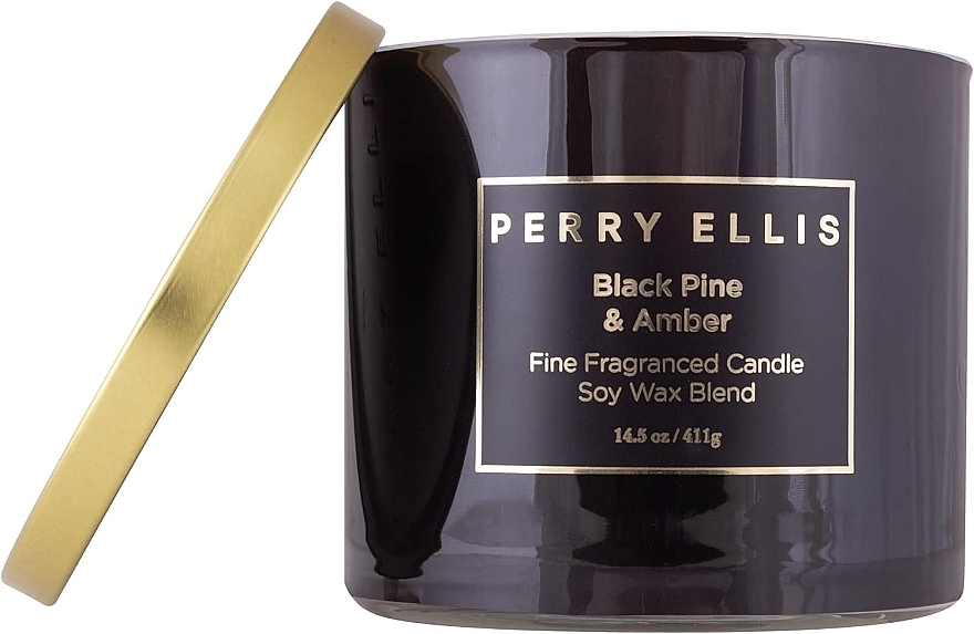 Świeca zapachowa - Perry Ellis Black Pine & Amber Fine Fragrance Candle — Zdjęcie N2