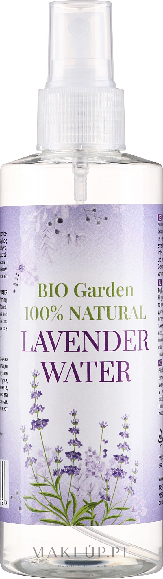Naturalna woda lawendowa - Bio Garden 100% Natural Lavender Water — Zdjęcie 200 ml