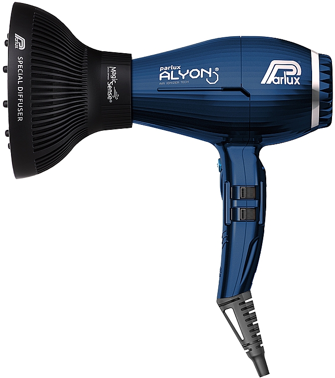 Suszarka do włosów, z dyfuzorem, niebieska - Parlux Alyon Air Ionizer Tech Midnight Blue & Diffuser — Zdjęcie N1