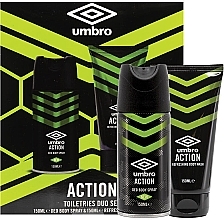 Kup Zestaw - Umbro Action Set (deo/150ml + sh/gel/150ml)