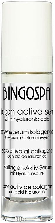 Aktywne serum kolagenowe z kwasem hialuronowym - BingoSpa Active Serum Collagen — Zdjęcie N1