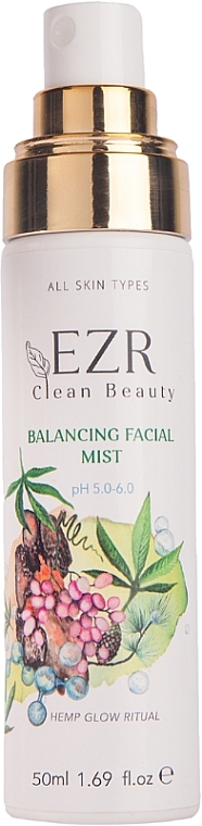 Równoważąca mgiełka tonizująca do twarzy	 - EZR Clean Beauty Balancing Facial Mist — Zdjęcie N1