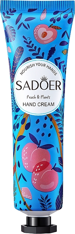 Krem do rąk z ekstraktem roślinnym i brzoskwinią - Sadoer Nourish Your Hands Peach & Plants Hand Cream — Zdjęcie N1