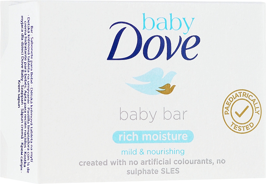 Silnie nawilżające mydło w kostce dla dzieci - Dove Baby Rich Moisture Baby Bar