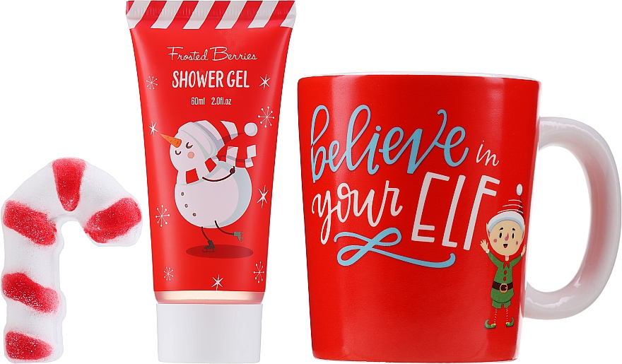 Zestaw prezentowy - Accentra Santa & Co Frosted Berries Bath Gift Set (sh/gel/60ml + cup) — Zdjęcie N2