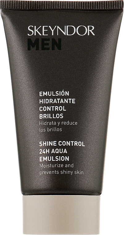 Nawilżająca emulsja kontrolująca błyszczenie się skóry - Skeyndor Men Shine Control 24H Aqua Emulsion — Zdjęcie N1