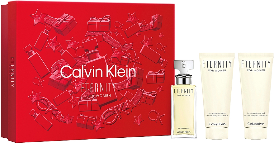 Calvin Klein Eternity For Women - Zestaw (edp 50 ml + b/lot 100 ml + sh/gel 100 ml) — Zdjęcie N3