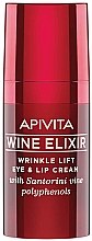 Liftingujący krem do skóry wokół oczu i ust - Apivita Wine Elixir Cream — Zdjęcie N1