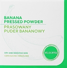 Духи, Парфюмерия, косметика Prasowany puder bananowy do ceru suchej i wrażliwej - Ecocera