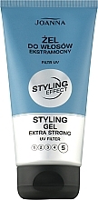 Ekstra mocny żel do stylizacji włosów - Joanna Styling Effect Styling Gel Extra Strong  — Zdjęcie N1