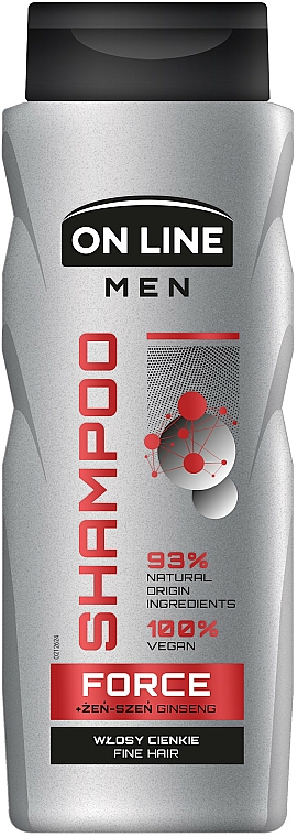 Szampon do włosów cienkich dla mężczyzn - On Line Men Force Shampoo — Zdjęcie N1