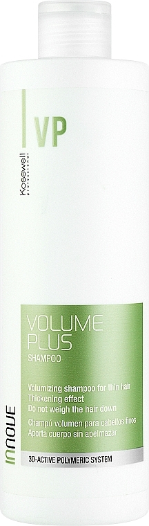 Szampon zwiększający objętość włosów - Kosswell Professional Innove Volume Plus Shampoo — Zdjęcie N1