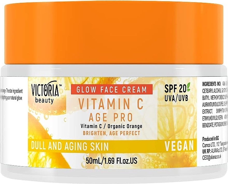 Krem z witaminą C na dzień do twarzy - Victoria Beauty C Age Pro Glow Face Cream SPF 20 — Zdjęcie N1