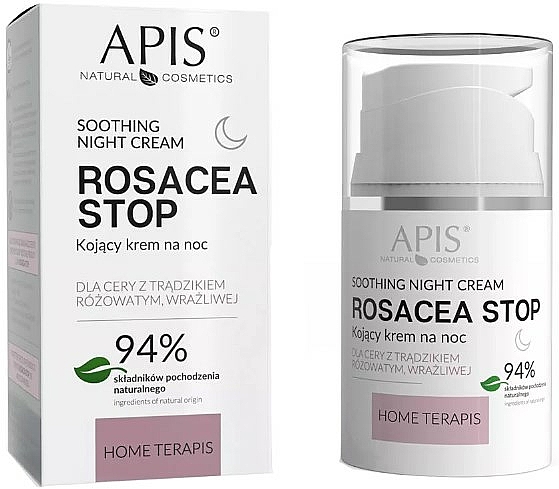 Kojący krem do twarzy na noc - APIS Professional Rosacea-Stop Redness Night Cream