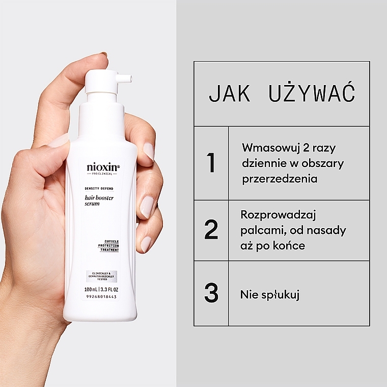 Serum nawilżające do włosów cienkich - Nioxin Density Defend Hair Booster Serum — Zdjęcie N5