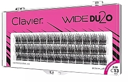 Sztuczne rzęsy, 13 mm - Clavier Wide DU2O Eyelashes — Zdjęcie N1