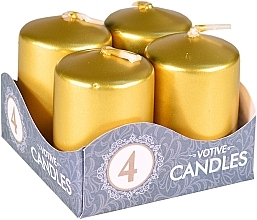 Zestaw świec, złoty - Admit Votive Candles — Zdjęcie N1