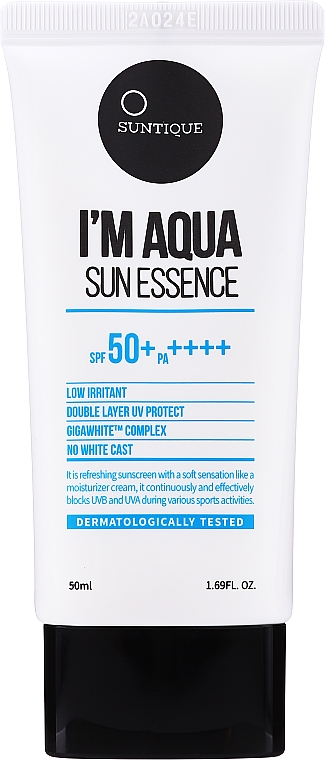 Przeciwsłoneczny krem do twarzy - Suntique I'm Aqua Sun Essence SPF 50+/PA++++ — Zdjęcie N1