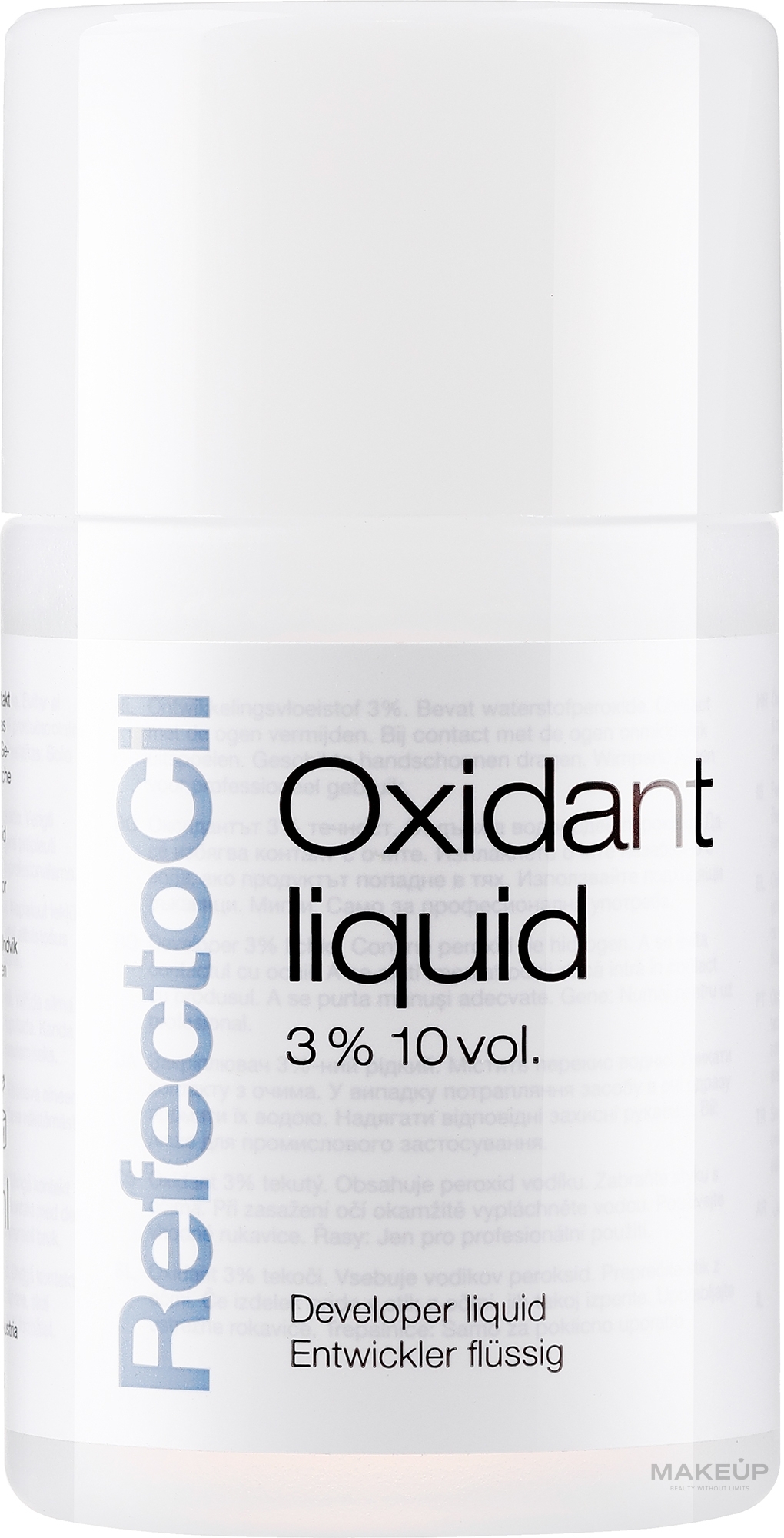 Woda utleniona w płynie - RefectoCil Oxidant 3% 10 vol. Liquid — Zdjęcie 100 ml